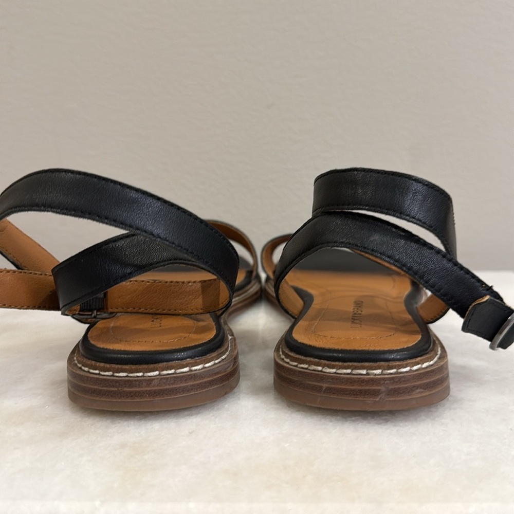 Lucky Brand Black Leather Sandals - Picture 3 of 4